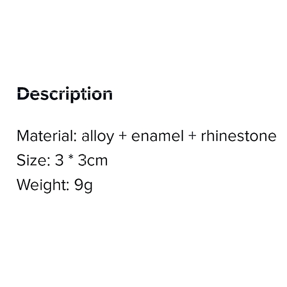 Enamel & rhinestone multicolor ladybug brooch. - Picture 6 of 6